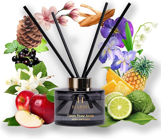 Luxury Home Aroma Reed Diffuser Blooming Love by Habibi