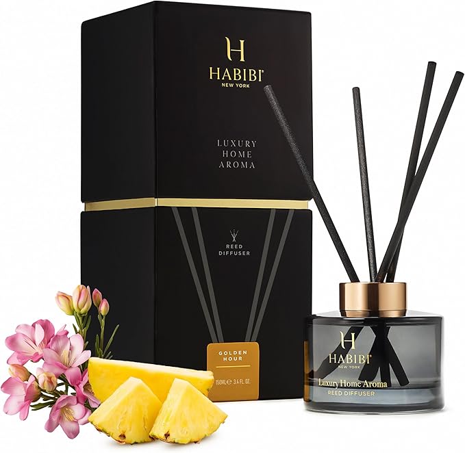 Luxury Home Aroma Reed Diffuser Golden Hour by Habibi