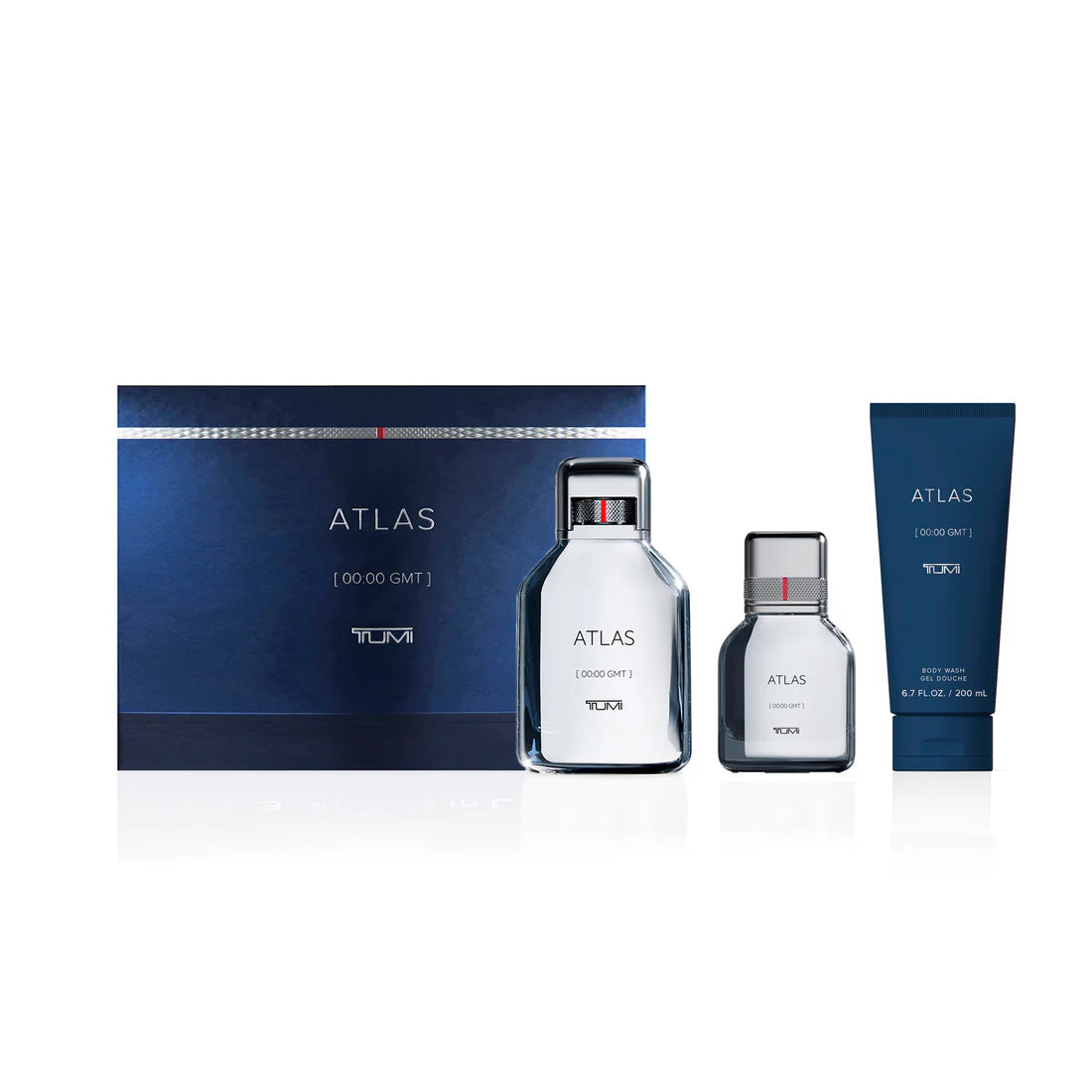 TUMI ATLAS [00:00 GMT] Gift Set - 100ml EDP + 30ml EDP + 200ml Body Wash