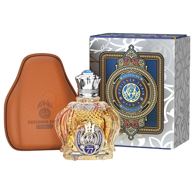 Opulent Shaik Sapphire No.77 Parfum for Men by Designer Shaik Arabia