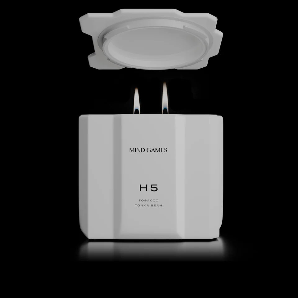 H5 Tobacco Tonka Bean 10oz luxury candle by Mind Games
