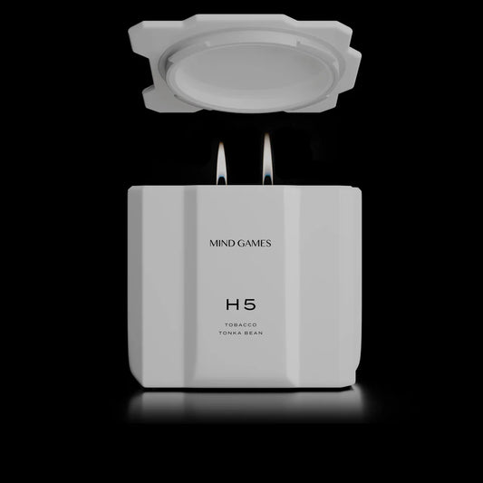 H5 Tobacco Tonka Bean 10oz luxury candle by Mind Games