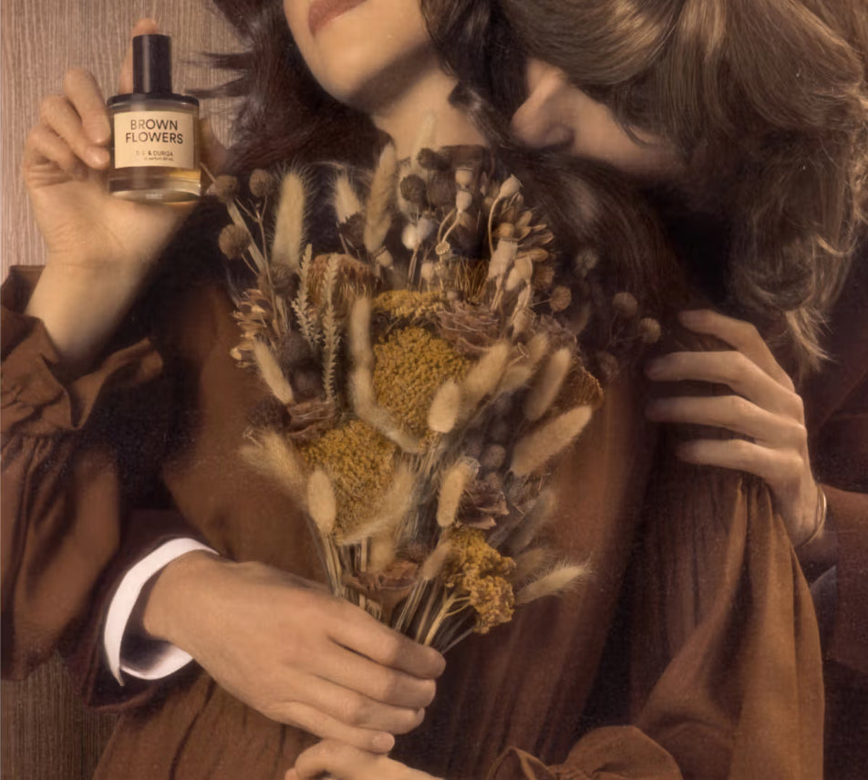 Brown Flowers by D.S. & Durga