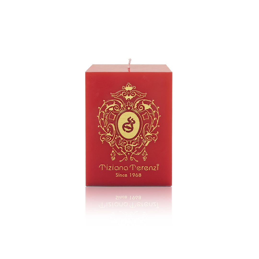 Vela Spicy Snow Dama, edición navideña limitada - Vela de terapia de aire en cubos rojos